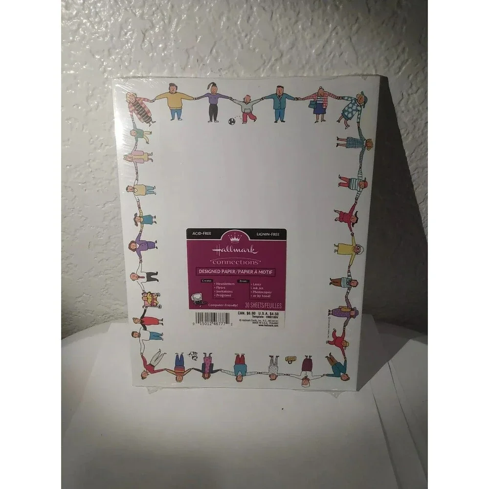 Hallmark Connections Designed Paper Kids 30 Sheets # HMK101V Vintage